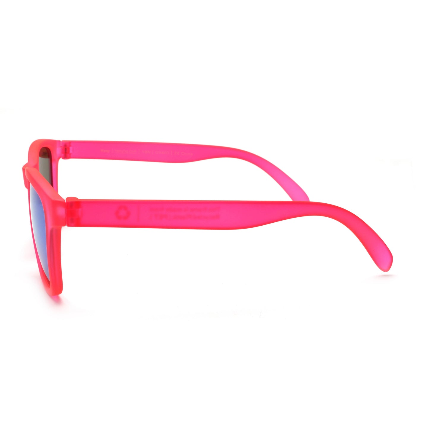 Side view of the You Be You pink from Heny Sunglasses