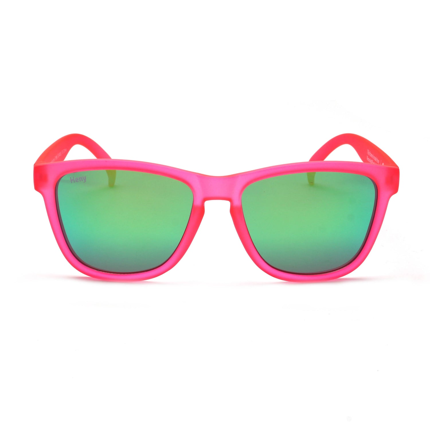 Front  view of the You Be You pink polarized from Heny Sunglasses
