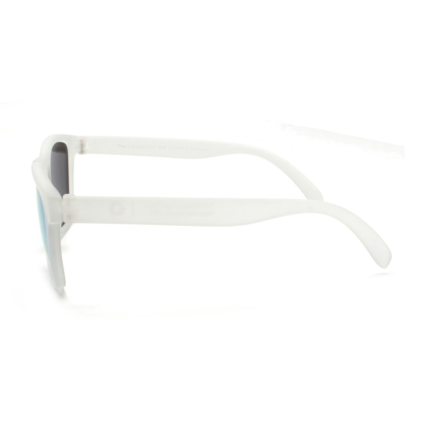 Side view of the UV 400 Polarized Blue View Heny Sunglasses